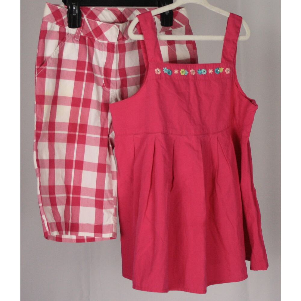 Gymboree Pink Plaid Capri & Tank Set – Girls Size 12